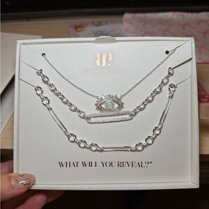 Silver Eye Pendant Necklace by BP